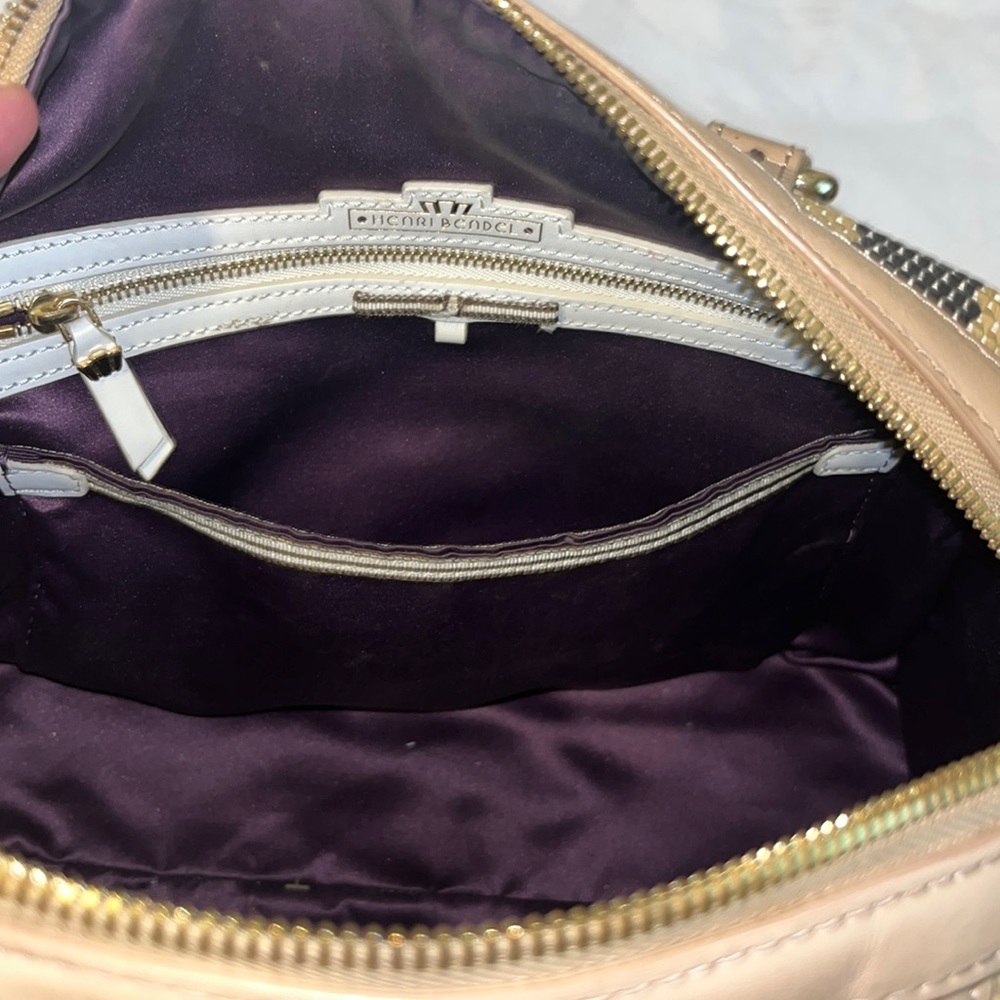 Henri Bendel leather and straw bag - Picture 11 of 11